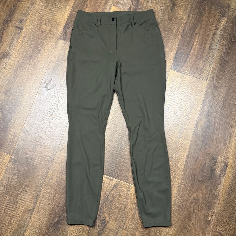 Lululemon City Sleek Slim Fit High Rise 5 Pocket Pants Green Women's 30